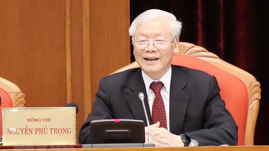 Tổng bí thư, Chủ tịch nước Nguyễn Phú Trọng phát biểu khai mạc hội nghị - Ảnh TTXVN