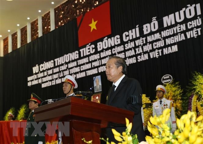 Lễ truy điệu và an táng nguyên Tổng bí thư Đỗ Mười  - Ảnh 1.