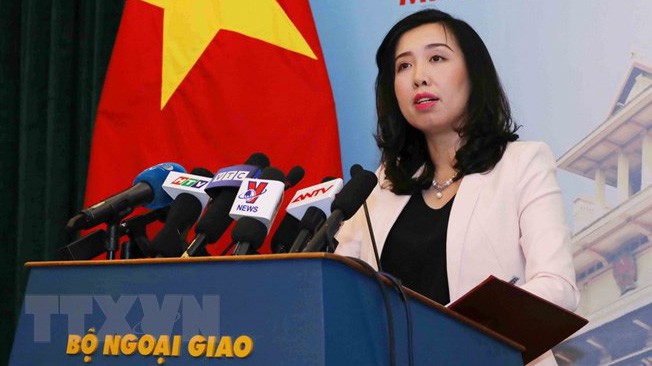 Người phát ngôn Bộ Ngoại giao Việt Nam Lê Thị Thu Hằng - Ảnh: TTXVN.