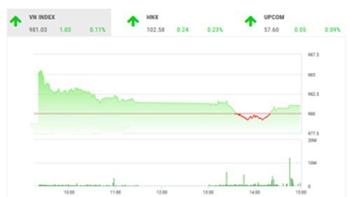 SHS dự báo, trong phiên giao dịch tiếp theo 20/8, VN-Index có thể sẽ tiếp tục giằng co và đi ngang quanh ngưỡng 982 điểm (MA20) với thanh khoản thấp. 