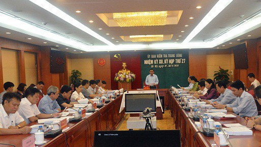 Kỳ họp 27 của Ủy ban Kiểm tra Trung ương.
