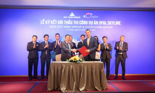 Coteccons hợp tác cùng Đất Xanh Group xây dựng dự án Opal Skyline