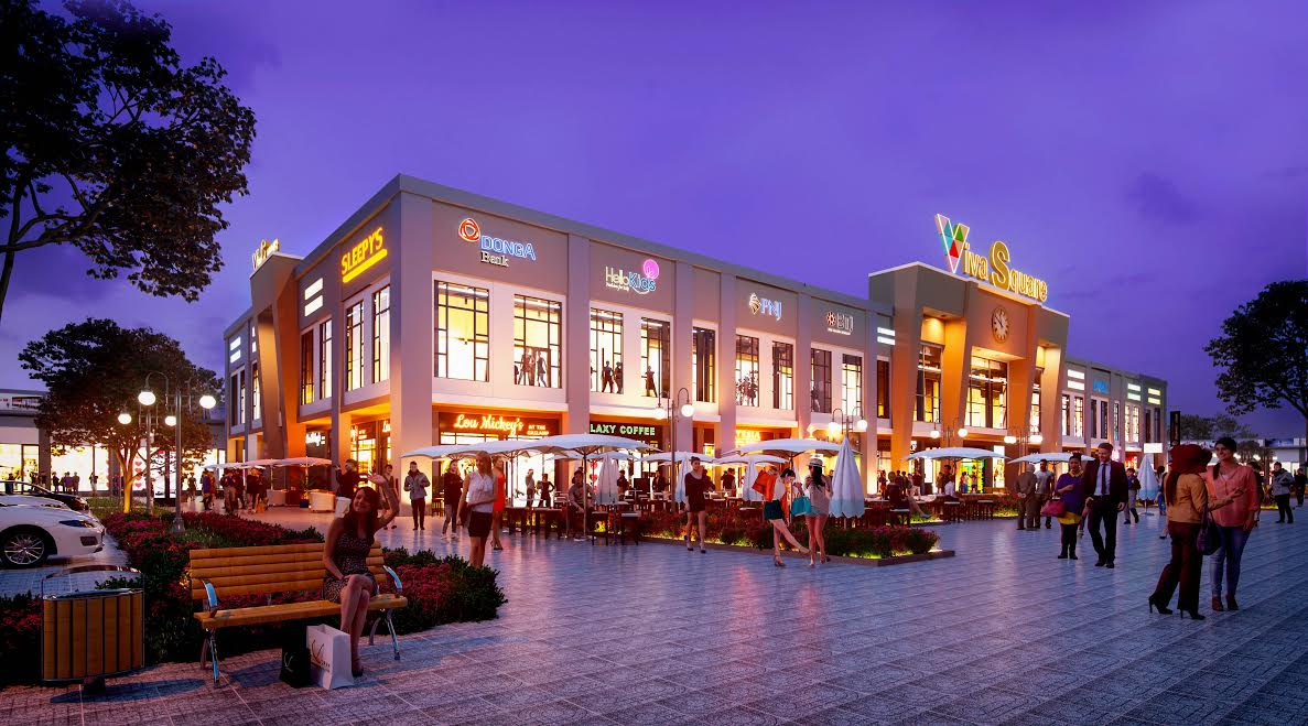 Viva Square được kỳ vọng sẽ là điểm sáng thương mại của toàn khu vực Trảng Bom và Đồng Nai.<br>
