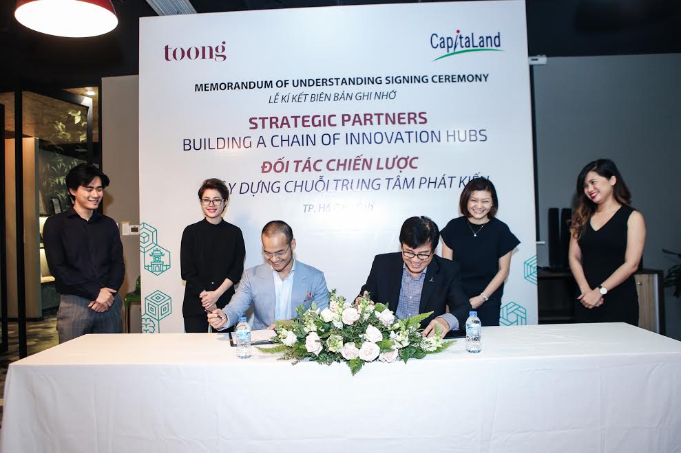 CapitaLand Vietnam đã ký kết hợp tác chiến lược với Toong.