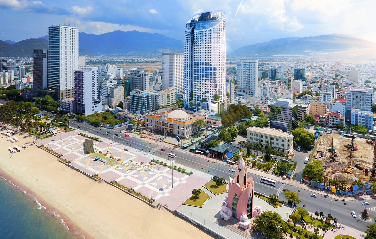 Phối cảnh dự án Panorama Nha Trang do Công ty Cổ phần xây dựng Vịnh Nha Trang làm chủ đầu tư. 