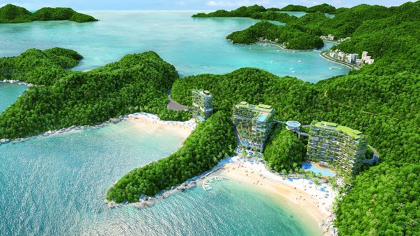 Phối cảnh dự án Flamingo Cát Bà Beach Resort.