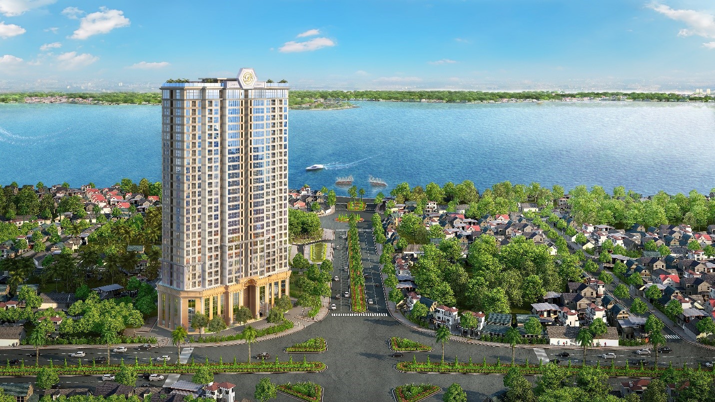 D'. El Dorado II tọa lạc tại vị trí đắc địa bên hồ Tây với lối kiến trúc tân cổ điển.