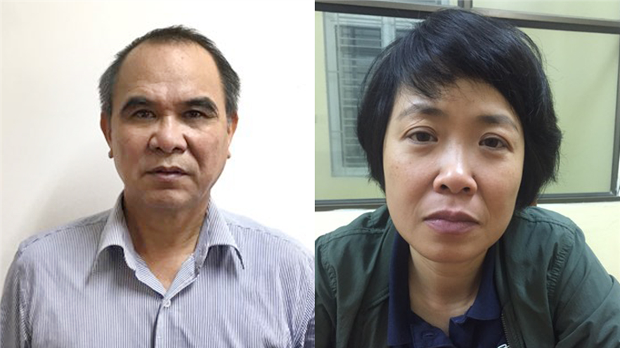 Bị can Cao Duy Hải và Phạm Thị Phương Anh cùng bị bắt.