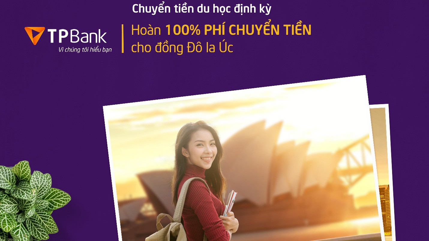 Sản phẩm chuyển tiền du học của TPBank có hạn mức chuyển tiền cao, lên tới 35.000 USD/năm với tiền sinh hoạt phí. 