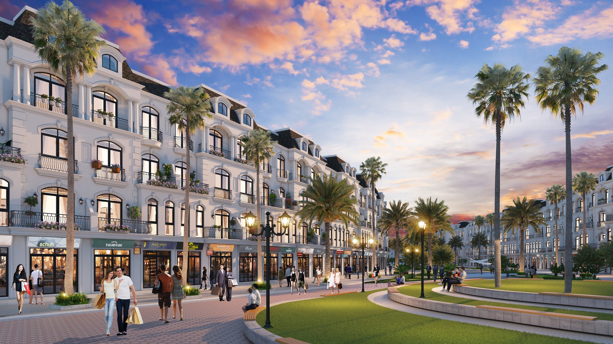 Hệ thống Shop thương mại Grand World là hệ thống đầu tiên được vận hành bởi Vincom Retail .