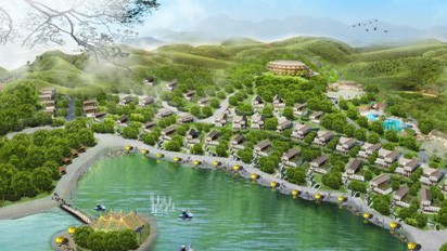 Phối cảnh khu biệt thự nghỉ dưỡng Bản Xôi Village.