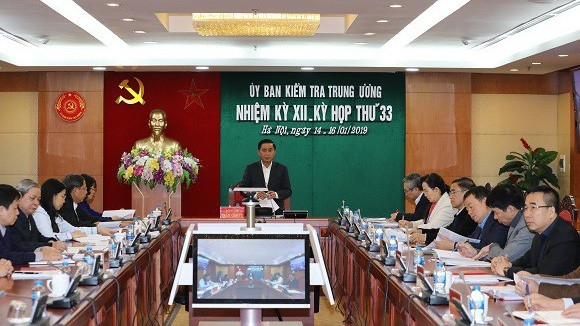 Phiên họp thứ 33 của Uỷ ban Kiểm tra Trung ương. 