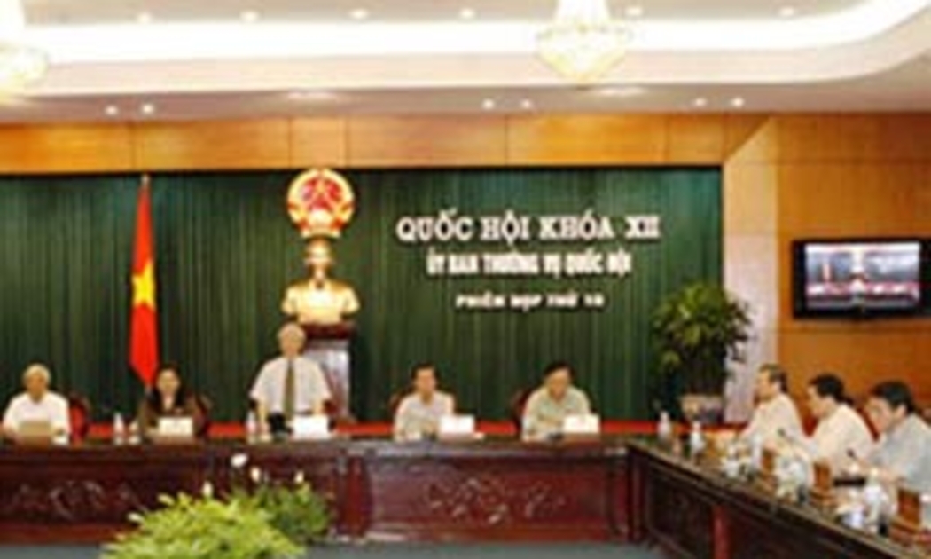Một buổi họp của Ủy ban Thường vụ Quốc hội - Ảnh: na.gov.vn