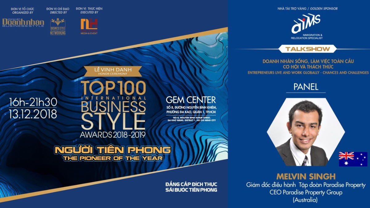 Không chỉ có đối tác ở Úc, AIMS còn mời rất nhiều đối tác chiến lược từ khắp trên toàn cầu hứa hẹn sẽ là một buổi chia sẻ hết sức bổ ích và đem lại nhiều cơ hội cho các doanh nhân.