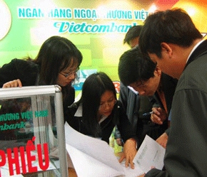 Trái chủ trái phiếu chuyển đổi Vietcombank chưa thể xác định bao giờ có cổ phiếu và được chuyển đổi theo tỷ lệ nào.