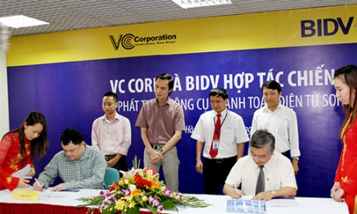 VC Corp bắt tay BIDV phát triển thương mại điện tử