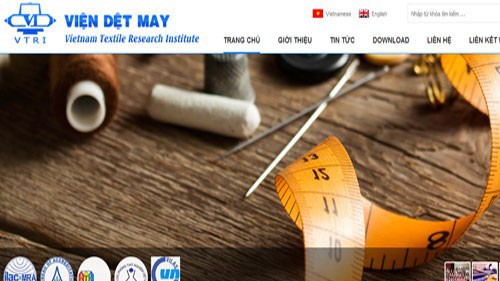 Trang web của Việt Dệt May.