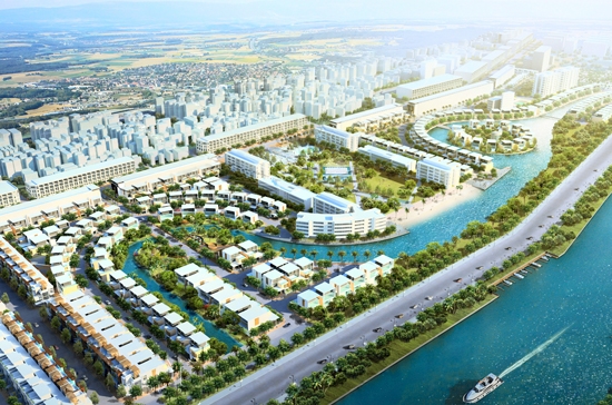Phối cảnh khu đô thị Venesia.