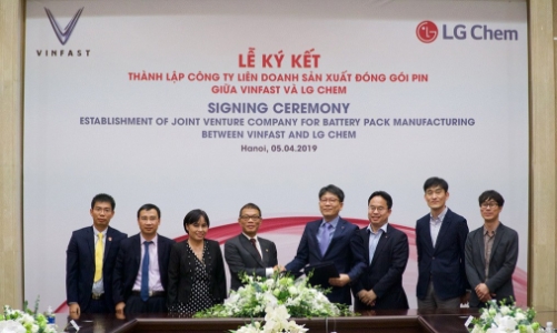 VinFast và LG Chem hợp tác thành lập liên doanh sản xuất Pin