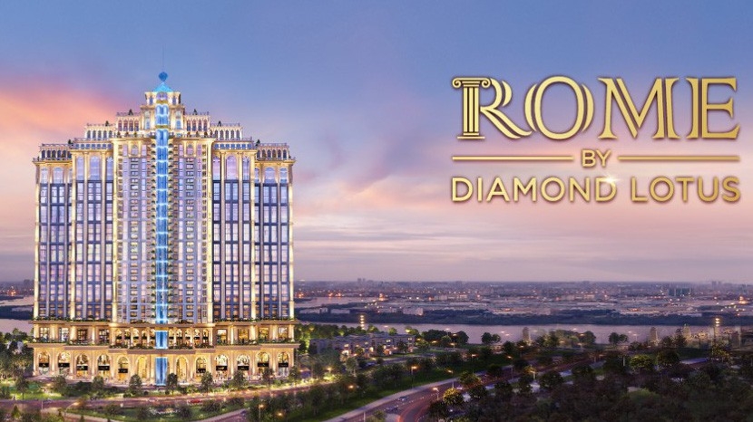 Dự án Rome by Diamond Lotus có kết cấu chặt chẽ và vững chãi, yếu tố cơ bản nhất của đặc trưng kiến trúc Ý để cho ra đời một công trình bề thế, sang trọng.