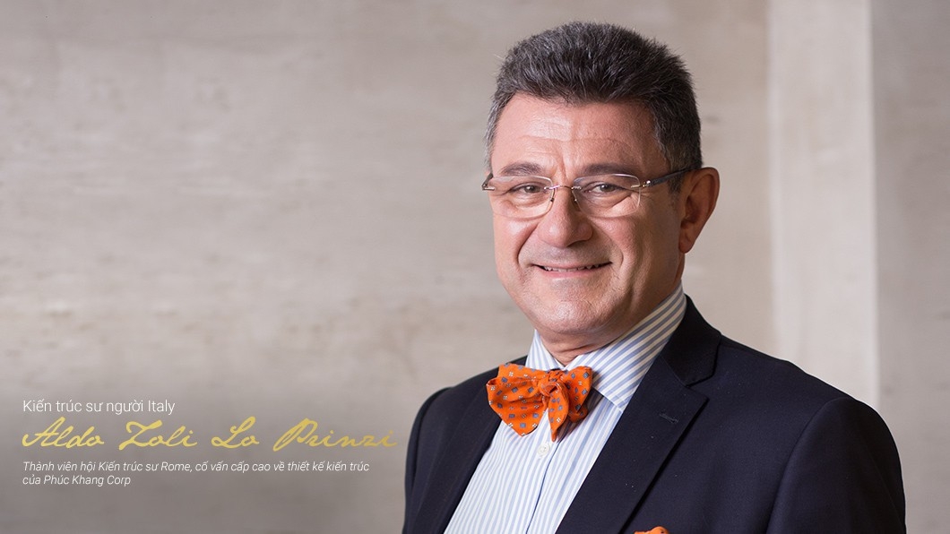 Kiến trúc sư người Italy Aldo G.Zoli Lo Prinzi, thành viên Hội kiến trúc sư Rome (Italy).