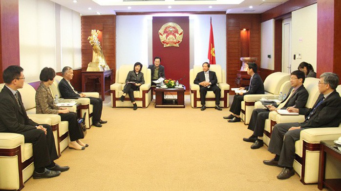 Buổi tiếp và làm việc giữa Bộ trưởng Trương Minh Tuấn và bà Amy Lung, Giám đốc Tập đoàn Hutchison Asia Group.