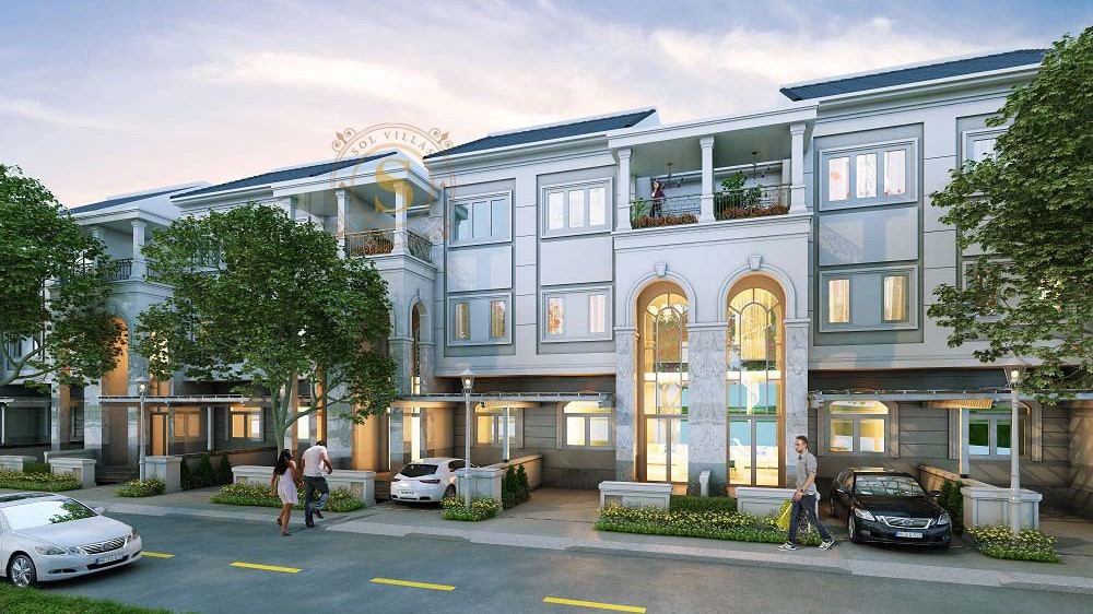 Sol Villas là một trong số ít các dự án đạt được những giá trị thật sự của kiến trúc tân cổ điển, phong cách đang được giới thượng lưu ưa chuộng.