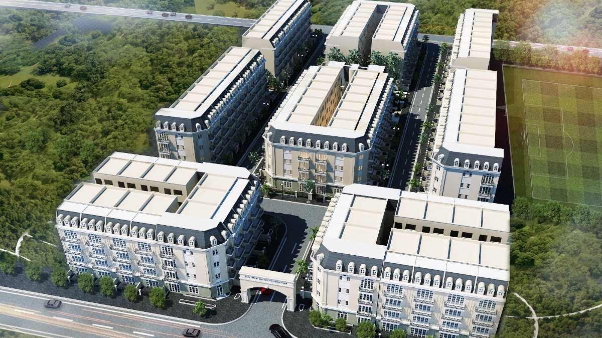 Dự án Green Park gồm các loại hình căn hộ shophouse, căn hộ gara, căn hộ living room với nhiều diện tích 72, 75, 100,... 124m2. 