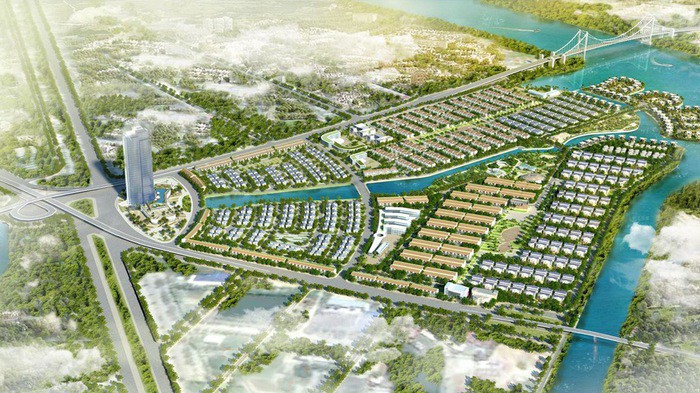 Phối cảnh quy hoạch dự án Khu đô thị Hạ Long Xanh.