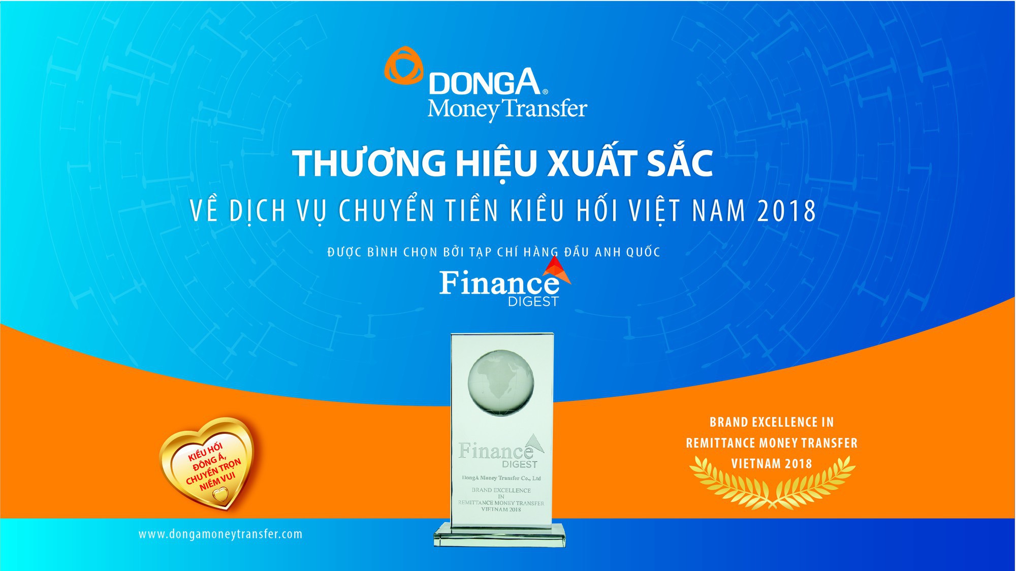Kiều hối Đông Á đã 2 lần liên tiếp nhận được giải thưởng này.