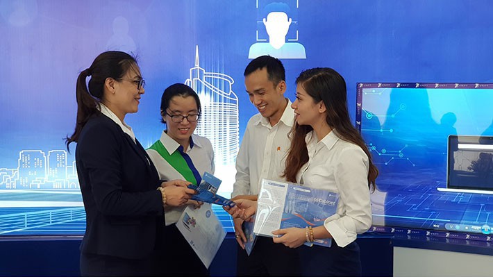 Gian hàng của VNPT tại triển lãm.