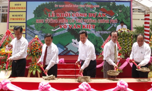 Khởi công xây dựng khu tưởng niệm cố Thủ tướng Võ Văn Kiệt