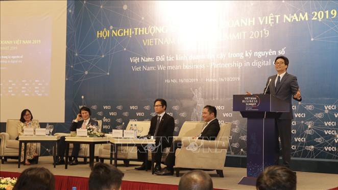 Phó thủ tướng Vũ Đức Đam phát biểu tại VBS 2019 - Ảnh: TTXVN.