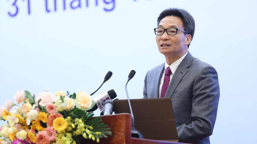 Phó thủ tướng Chính phủ Vũ Đức Đam phát biểu chỉ đạo hội nghị. 