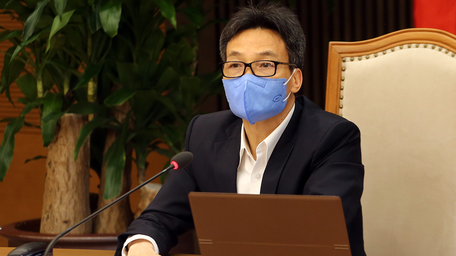 Phó Thủ tướng Vũ Đức Đam tại cuộc họp chiều 12/3 - Ảnh: VGP