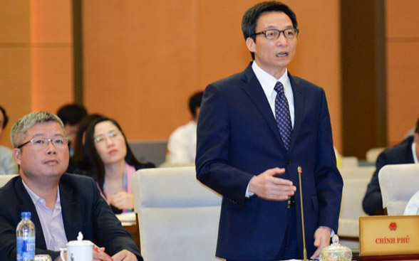 Phó thủ tướng Vũ Đức Đam phát biểu cuối phiên chất vấn và trả lời chất vấn, chiều 18/4.