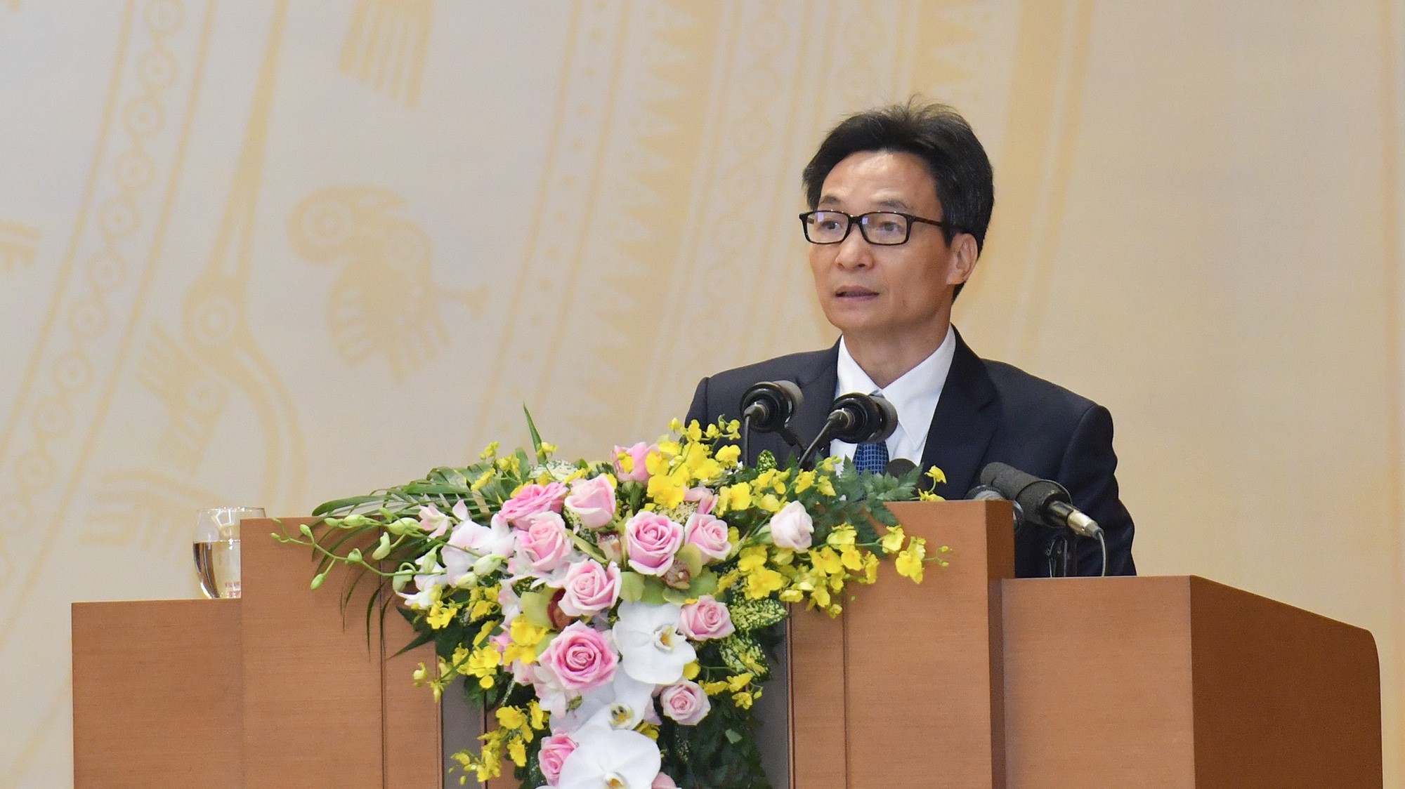 Phó thủ tướng Vũ Đức Đam phát biểu tại hội nghị.