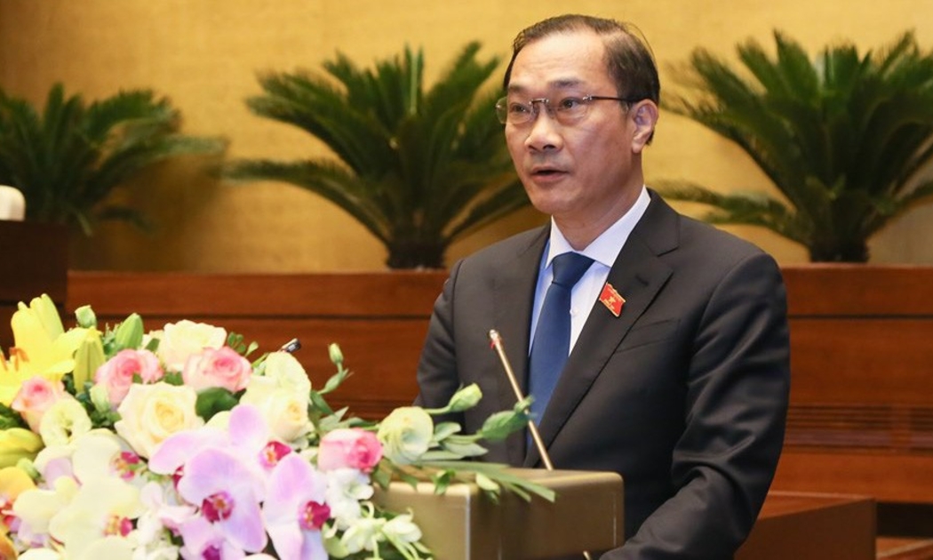 Chủ nhiệm Uỷ ban Kinh tế Vũ Hồng Thanh nêu ý kiến của Uỷ ban Kinh tế - Ảnh: QP