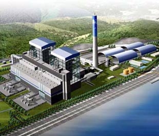 Toàn cảnh dự án Nhiệt điện Vũng Áng 1 (Hà Tĩnh).
