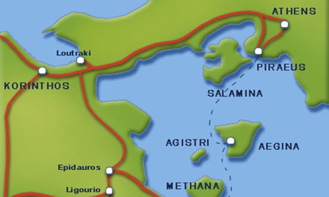 Vị trí cảng Piraeus (Hy Lạp) khá đắc địa.