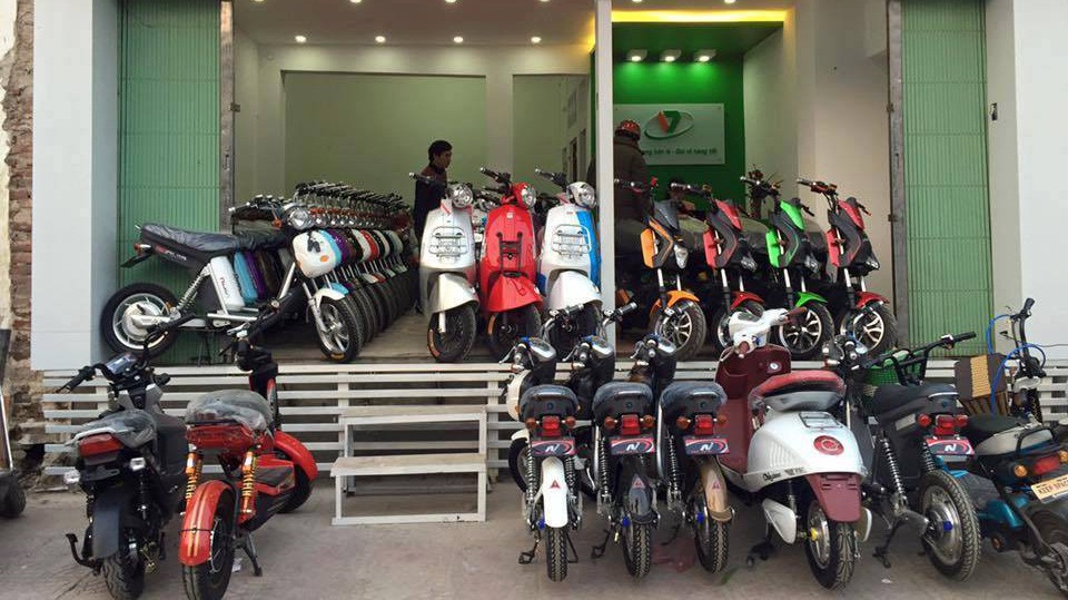 Xe đạp điện Trung Quốc cũng đang được bán tràn lan ở Việt Nam.