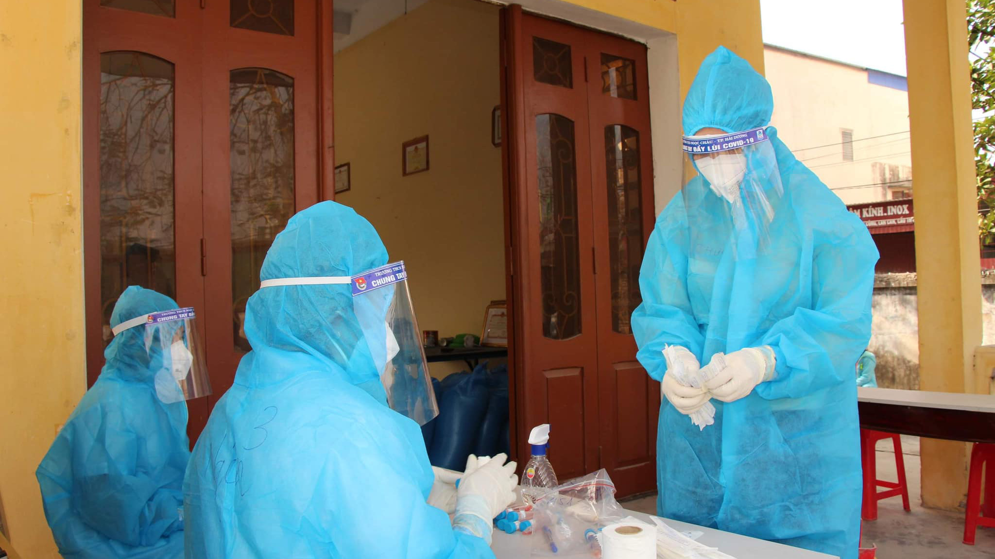 Trường hợp dương tính tại quận Cầu Giấy có liên quan đến cụm dịch Hải Dương. Ảnh - Bộ Y tế. 