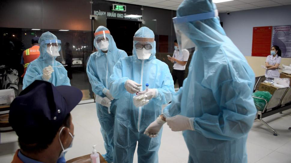 Xét nghiệm Covid-19 diện rộng tại Tp.HCM. Ảnh - CDC Tp.HCM. 