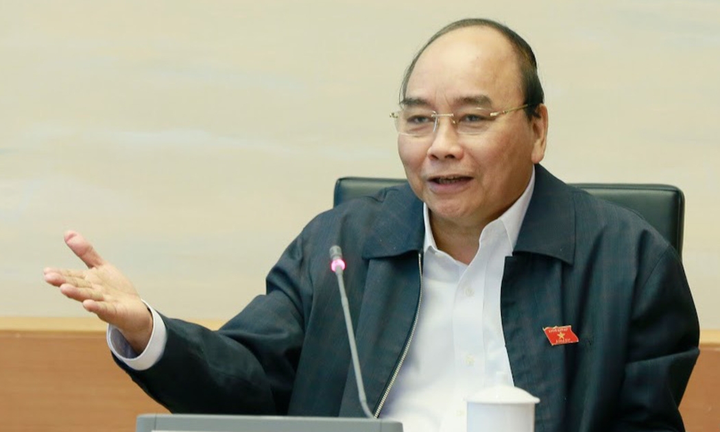 Thủ tướng Nguyễn Xuân Phúc phát biểu tại tổ - Ảnh: Quang Phúc.
