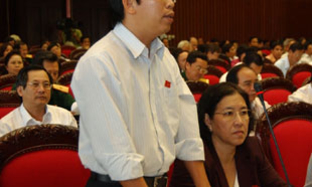 Đại biểu Nguyễn Đình Xuân: Đã nhiều lần chuyển đơn đến Chánh án tòa án nhân dân tối cao nhưng không được xem xét - Ảnh: TTXVN.