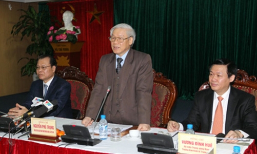 Tổng bí thư: Bộ Chính trị rất quan tâm Ban Kinh tế Trung ương