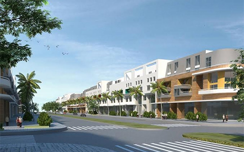 Phối cảnh dự án khu đô thị sinh thái ven sông Hòa Xuân.<br>