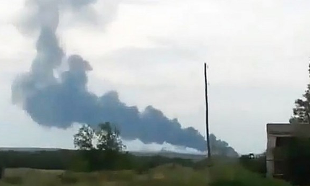 Hình ảnh được cho là chụp gần nơi MH17 bị rơi - Nguồn: Fox News.