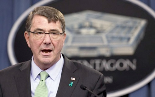 Bộ trưởng Quốc phòng Mỹ Ashton Carter.<br>