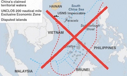 Báo cáo Mỹ bác bỏ “đường 9 đoạn” của Trung Quốc
